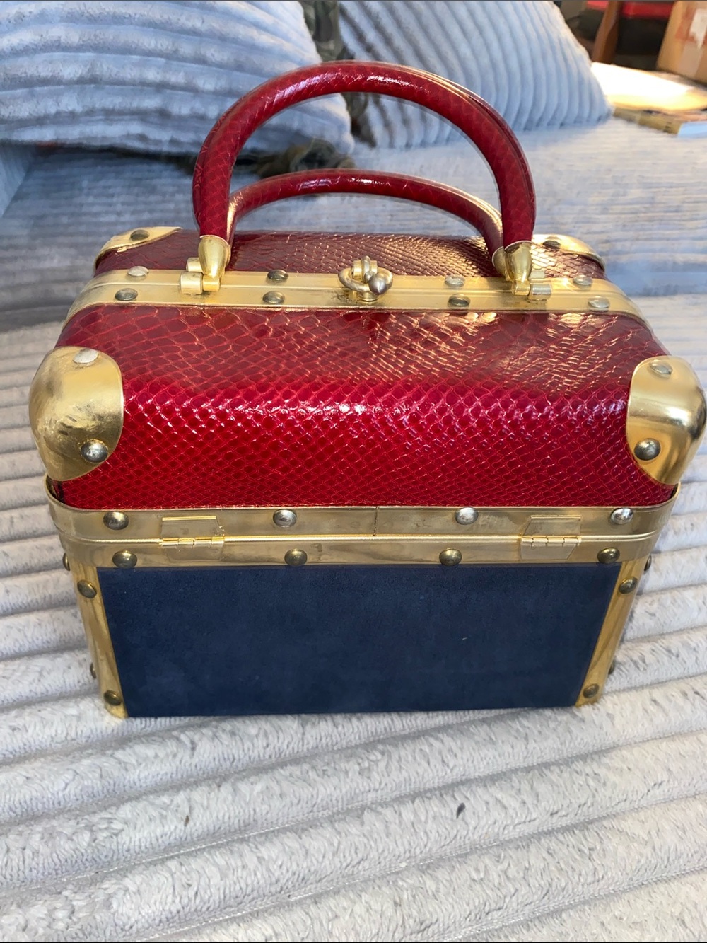 Vintage Rosenfeld Italian-Made Box Handbag